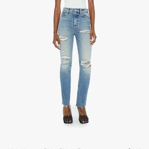 Mother Superior High waisted Skimp rider jeans in Confession